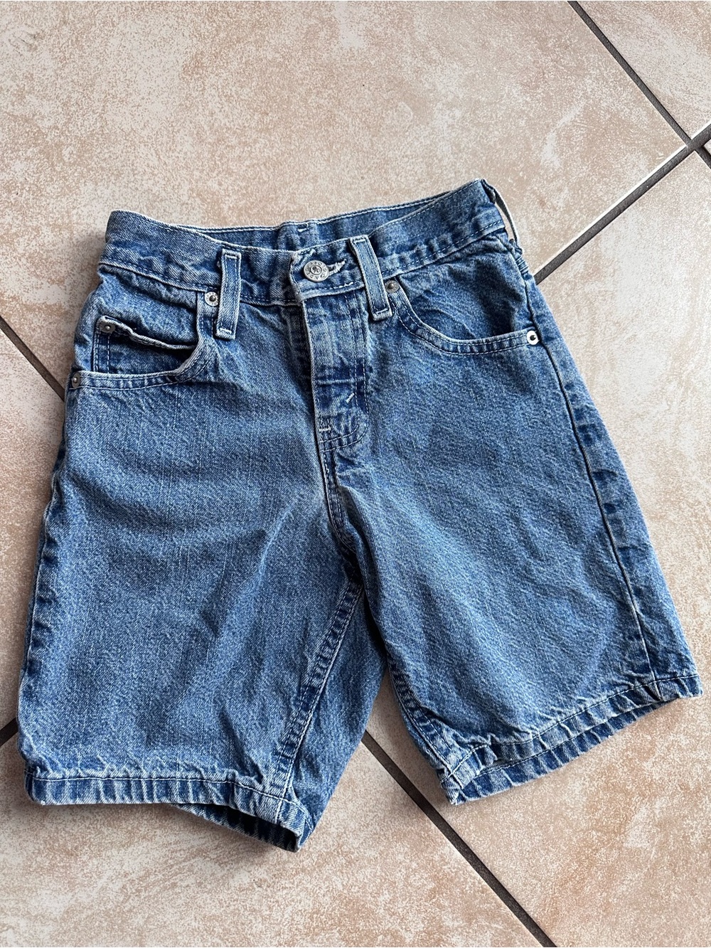 Vintage Faded Glory Blue Denim Kids Shorts